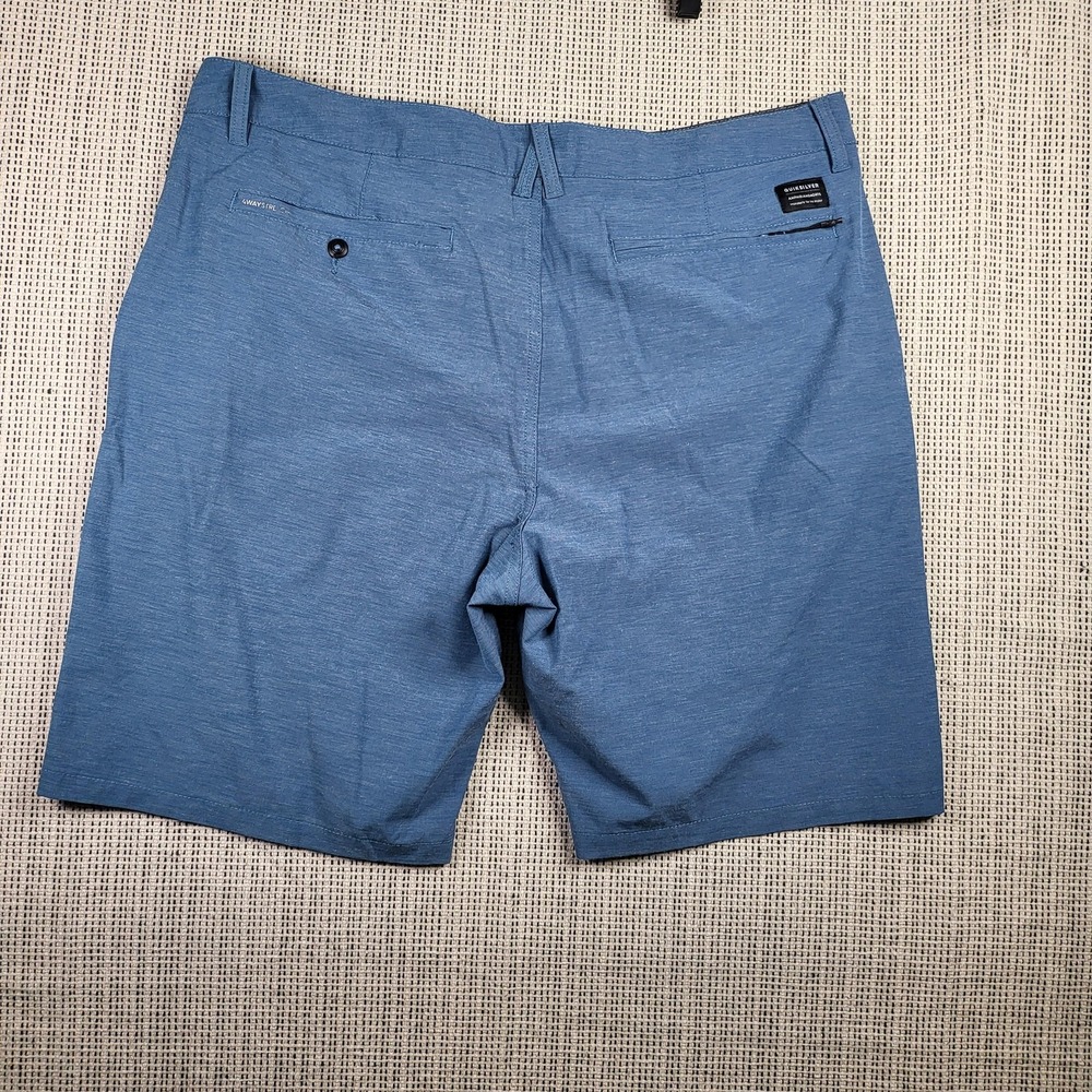 Quiksilver Amphibian Shorts Mens 38 Blue Hybrid Walkshorts 4 Way Stretch Water - Picture 5 of 8